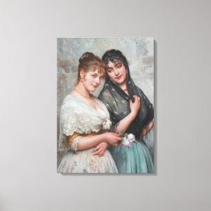 Two Venetian Women Canvas Print