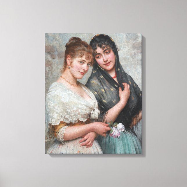 Two Venetian Women Canvas Print (Front)