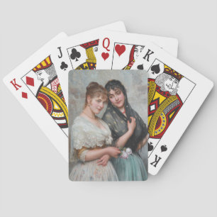 Two Venetian Women (Italian Art) Playing Cards
