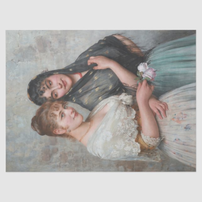 Two Venetian Women (Italian Art) Tissue Paper (Front)