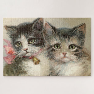 Two Victorian kittens. Jigsaw Puzzle