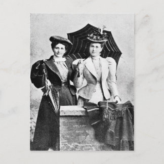 Two Victorian women, 1898 Postcard