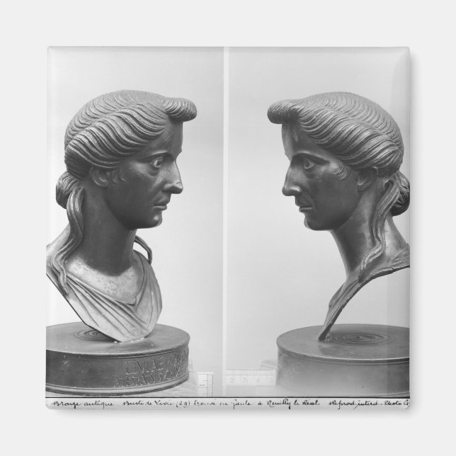 Two views of a bust of Livia Magnet (Front)