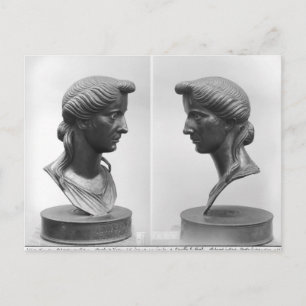 Two views of a bust of Livia Postcard