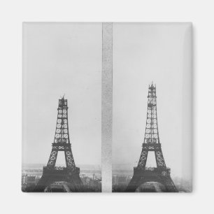 Two views of the construction of the Eiffel Magnet