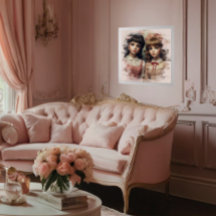 Two Vintage Girls Doll Core Antique 