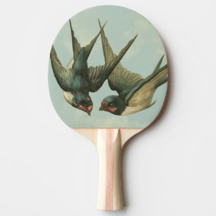 Two Vintage Swallows Ping Pong Paddle