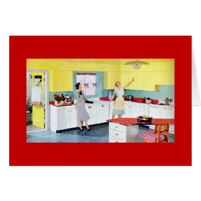 Two Vintage Women in the Kitchen (Front Horizontal)