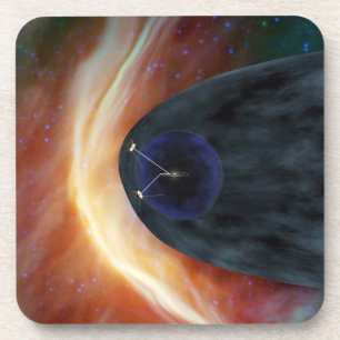 Two Voyager Spacecraft Exploring Turbulent Space. Coaster