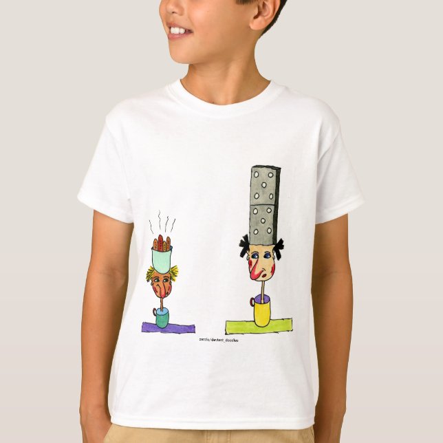 Two Wacked Out Domino Heads T-Shirt (Front)