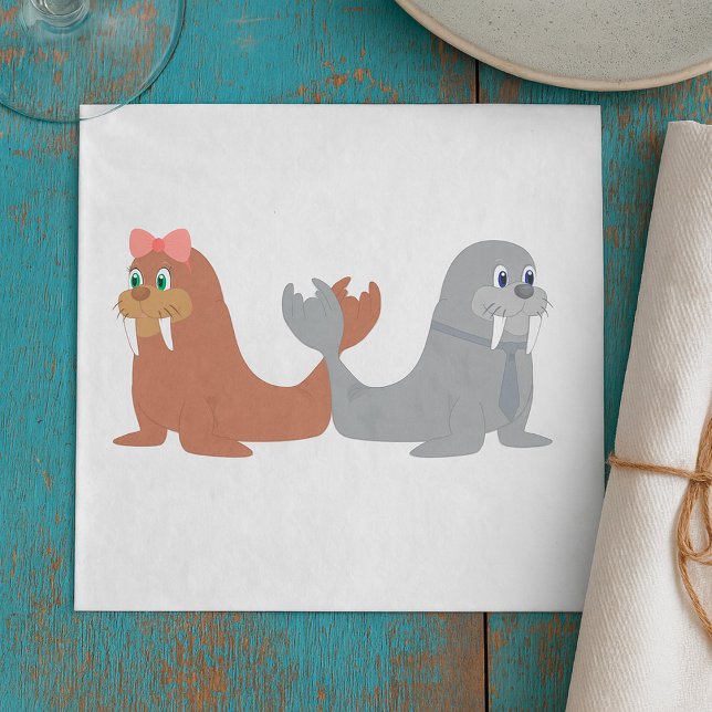 Two Walruses Napkins (Creator Uploaded)