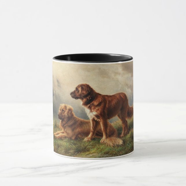 Two Watchful Dogs Mug (Center)