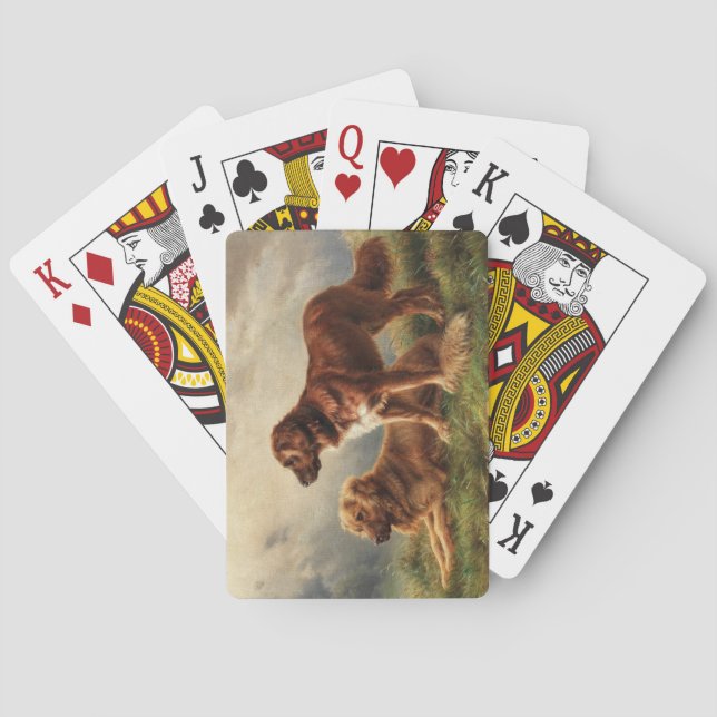 Two Watchful Dogs Playing Cards (Back)