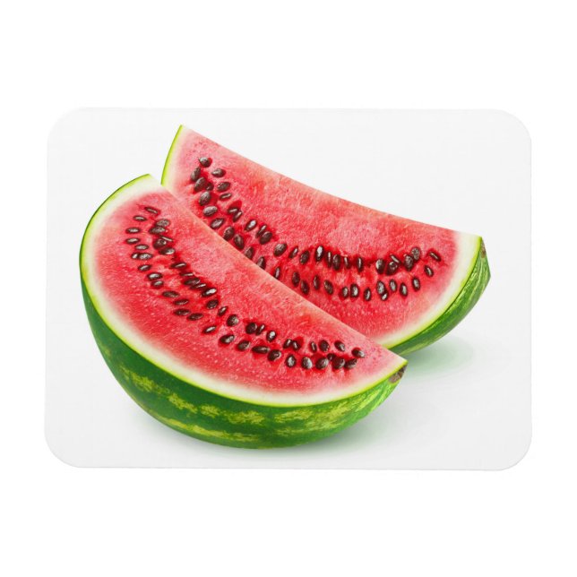 Two watermelon pieces magnet (Horizontal)
