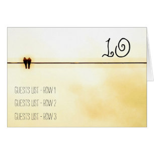 TWO - Wedding Table Placeholder