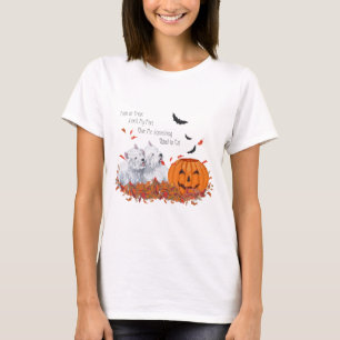 Two Westies at Halloween T-Shirt