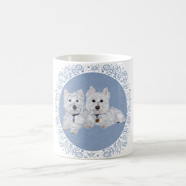 Two Westies Coffee Mug (Center)