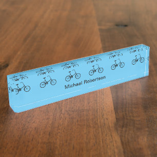 Two Wheel Bicycle Nameplate