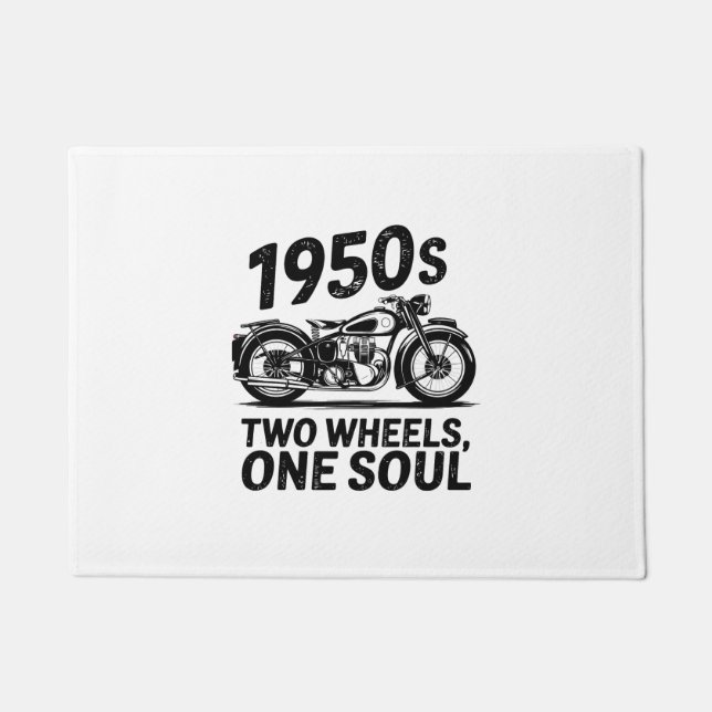 Two-Wheel, One-Soul Motorcycle Doormat (Front)