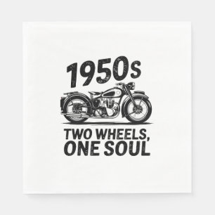 Two-Wheel, One-Soul Motorcycle Napkin