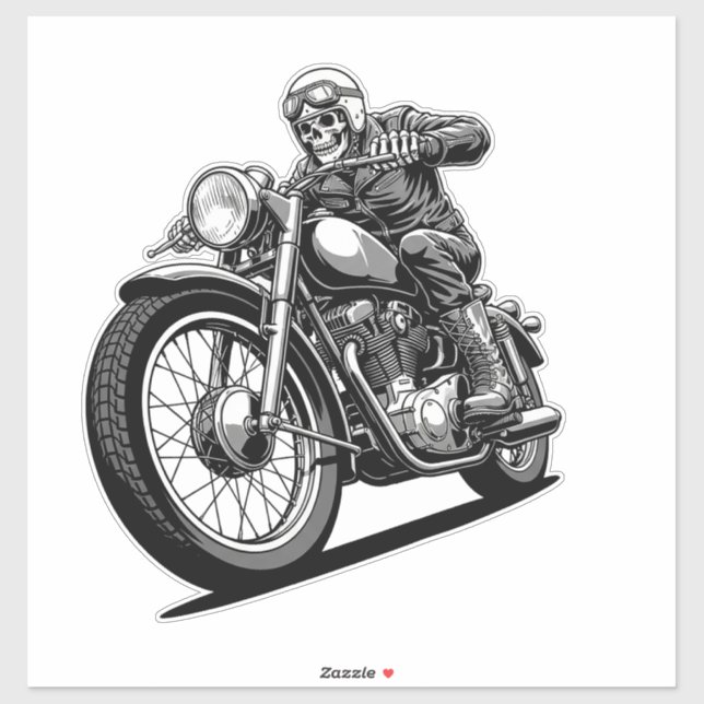 Two Wheels Motorcycle Sticker Art (Sheet)