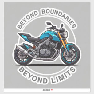 Two Wheels Motorcycle Sticker Art