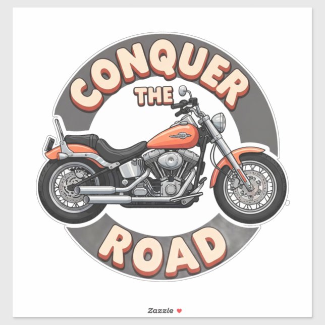Two Wheels Motorcycle Sticker Art (Sheet)
