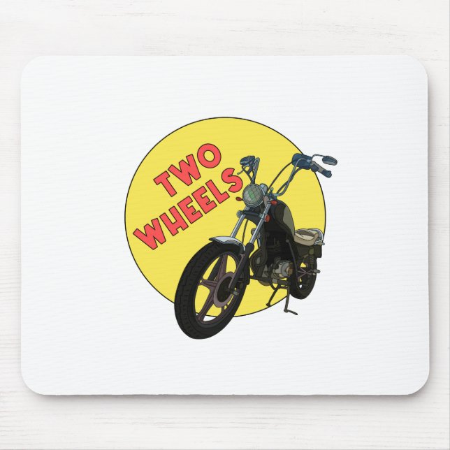 Two Wheels Mouse Mat (Front)
