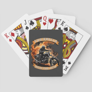 Two Wheels Move The Soul Motorcycle Playing Cards