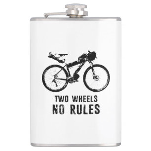 Two Wheels No Rules Bikepacking Hip Flask