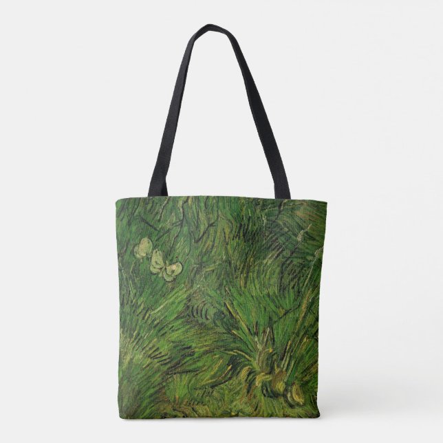 Two White Butterflies by Vincent van Gogh Tote Bag (Back)
