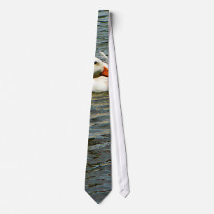 Two White Ducks Tie