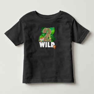 Two Wild 2nd Birthday Gift Toddler T-shirt
