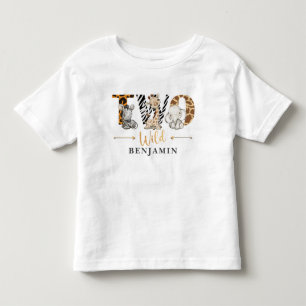 Two Wild 2nd Birthday Jungle Baby T-Shirt