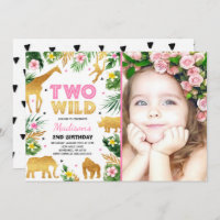 Two Wild 2nd Birthday Party Safari Animals Party