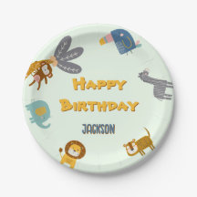 Two Wild 2nd Birthday Safari Animals Cute