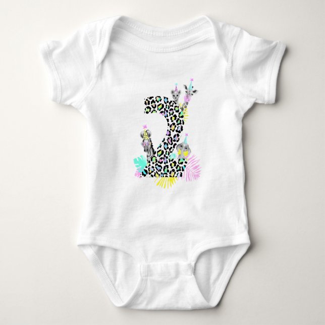 Two wild Birthday bodysuit (Front)