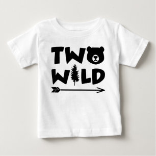 Two Wild Birthday Boy Baby T-Shirt