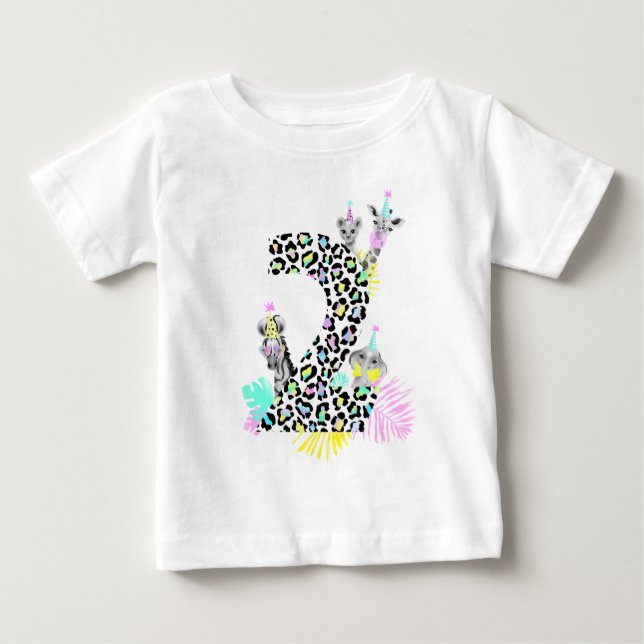 Two wild Birthday t-shirt (Front)