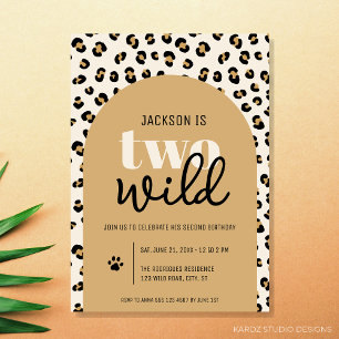 Two Wild Boy 2nd Birthday Invitation