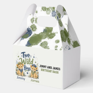 Two Wild Boys Birthday Bash Favour Box