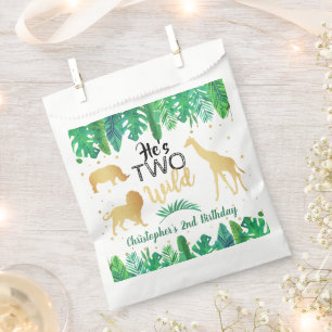 Two Wild Boys Second Birthday Party Favour Bags