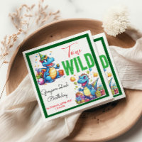 Two Wild Dino Party Boy Dinosaur 2nd Birthday