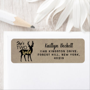 Two Wild Girls Woodland Deer 2nd Birthday