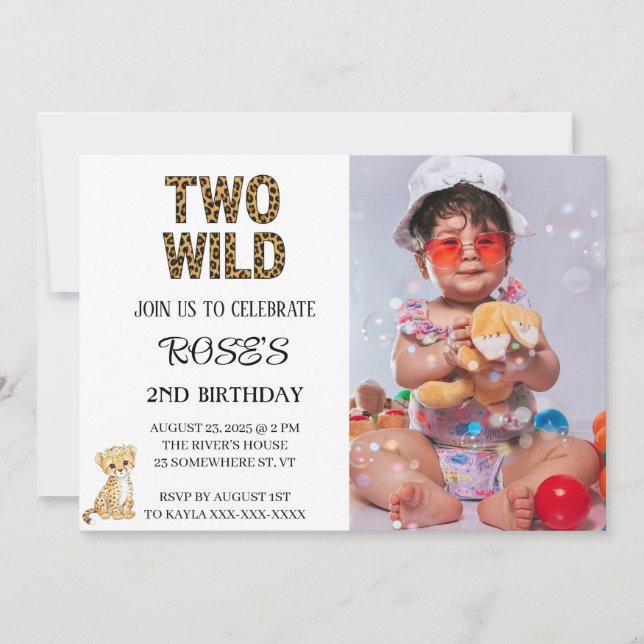 TWO WILD INVITATION (Front)