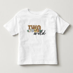 Two Wild Jungle Toddler T-Shirt for 2nd Birthday