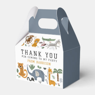 Two Wild Safari Birthday Thank You Favour Box