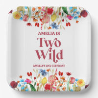 Two Wild Wildflower Second 2nd Birthday Party