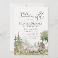 Two Wild Woodland Animals 2nd Birthday Part