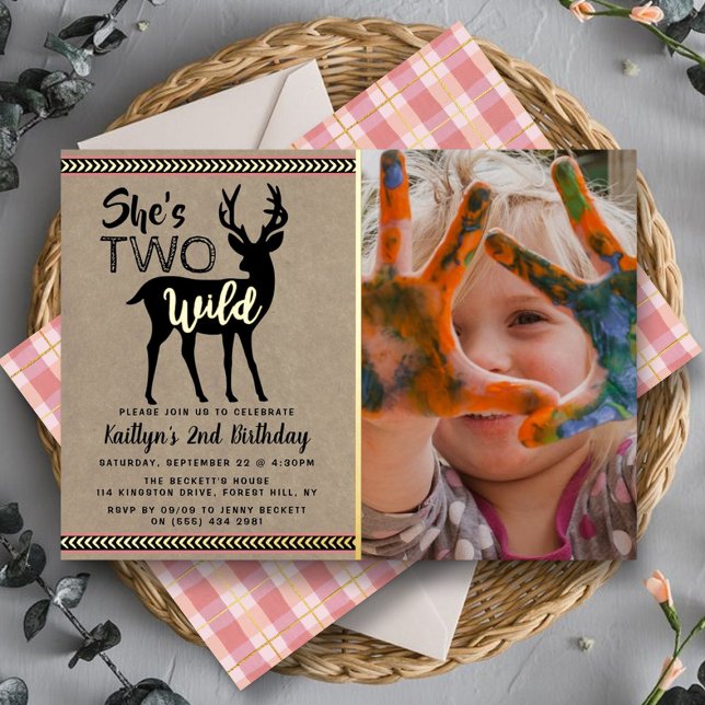 Two Wild Woodland Deer Girls 2nd Birthday Real (Creator Uploaded)